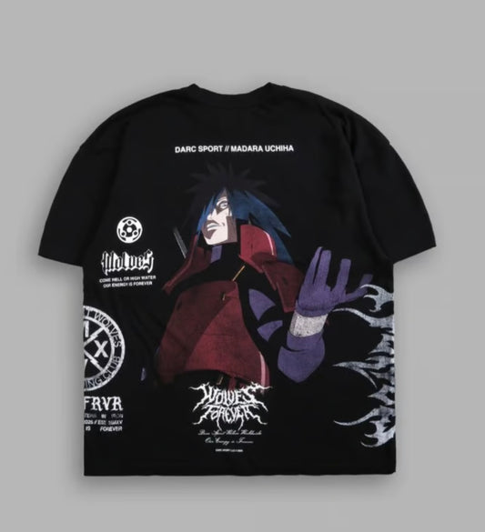 Madara Uchiha Side by Side Oversized Tee
