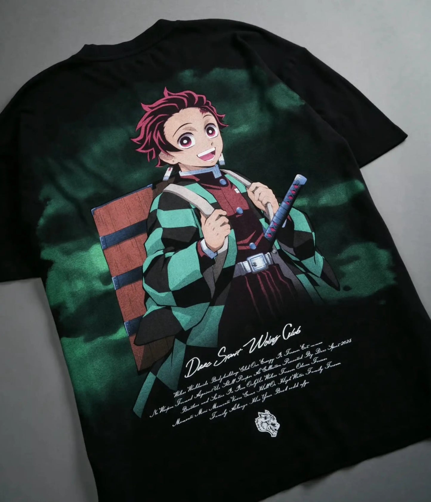 Tanjiro Kamado Side by Side Oversized Tee