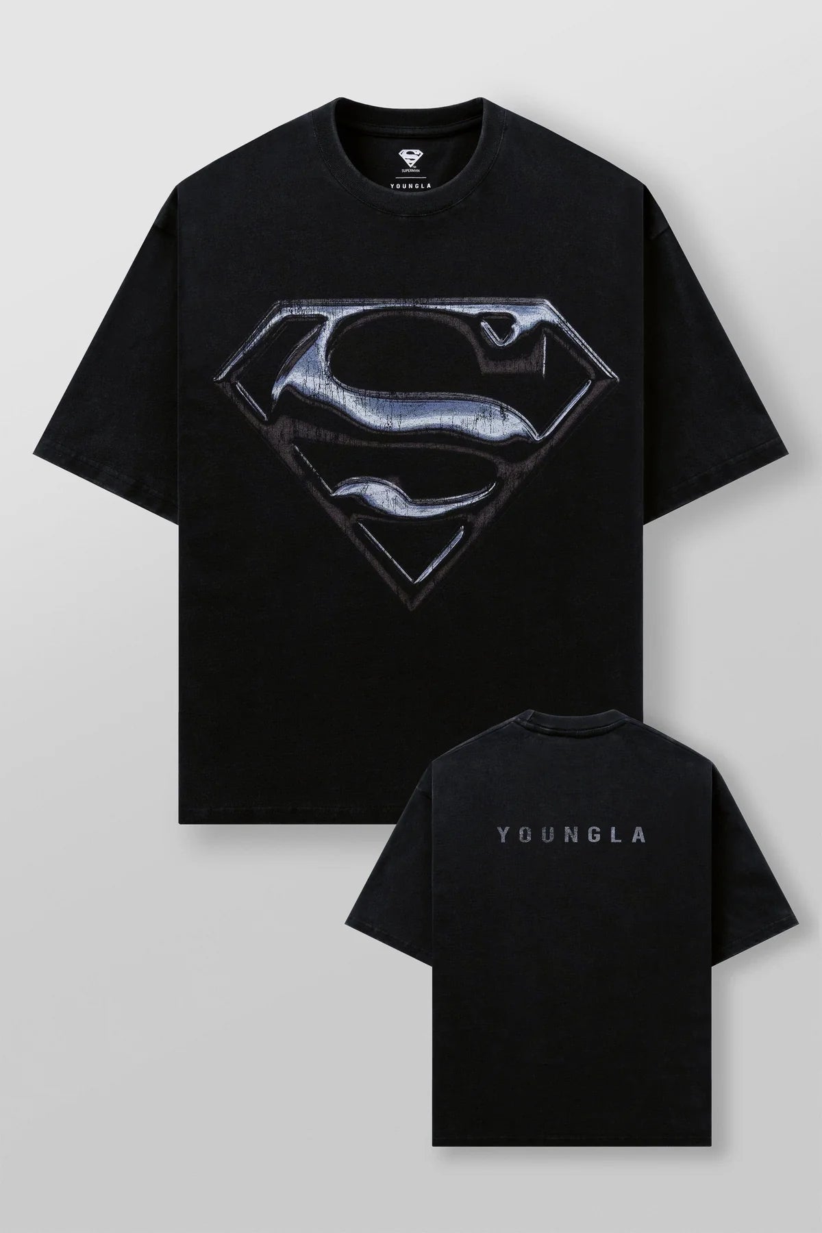 Superman Graphic Tees | Chrome Logo |