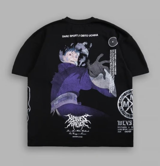 Obito Uchiha Side by Side Oversized Tee