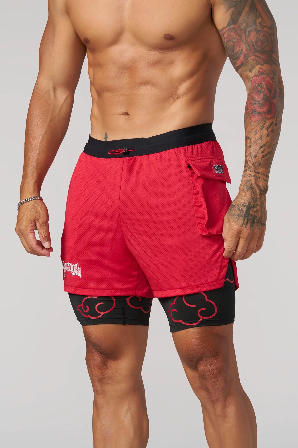 Naruto Compression Shorts | Red |