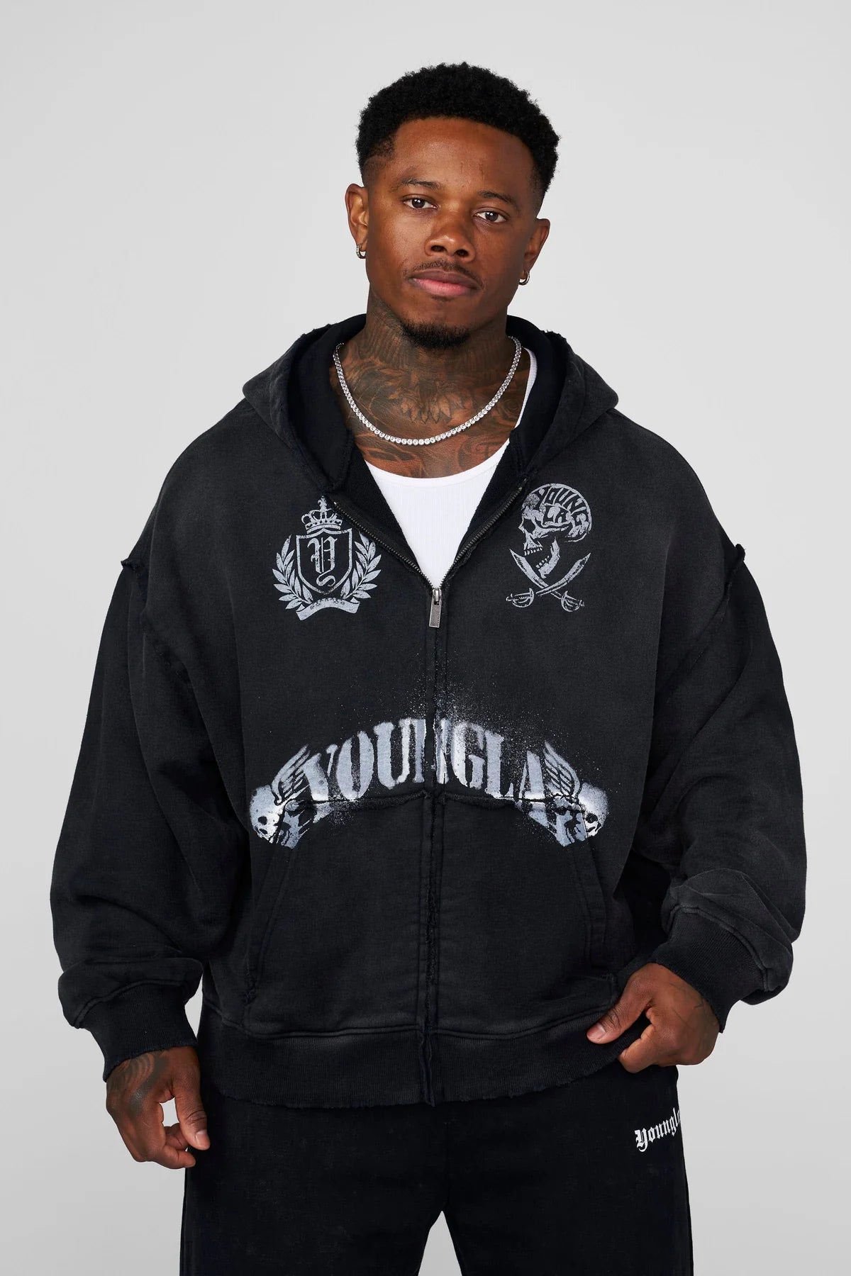 Ghost Zip-Ups | Black Wash |