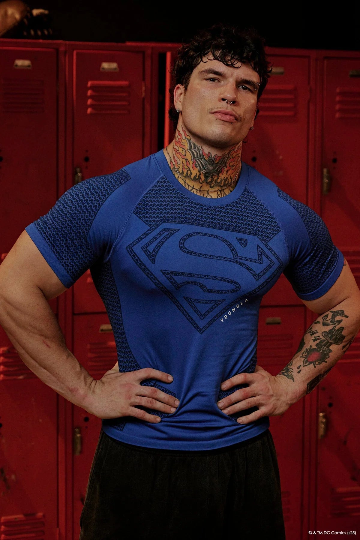 Superman Compression Tees | Blue |
