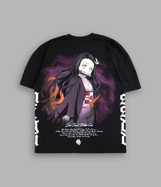 Nezuko Kamado Side by Side Oversized Tee