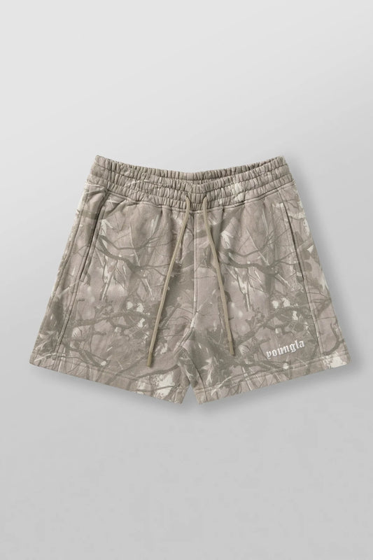 Tree Camo Cotton Shorts