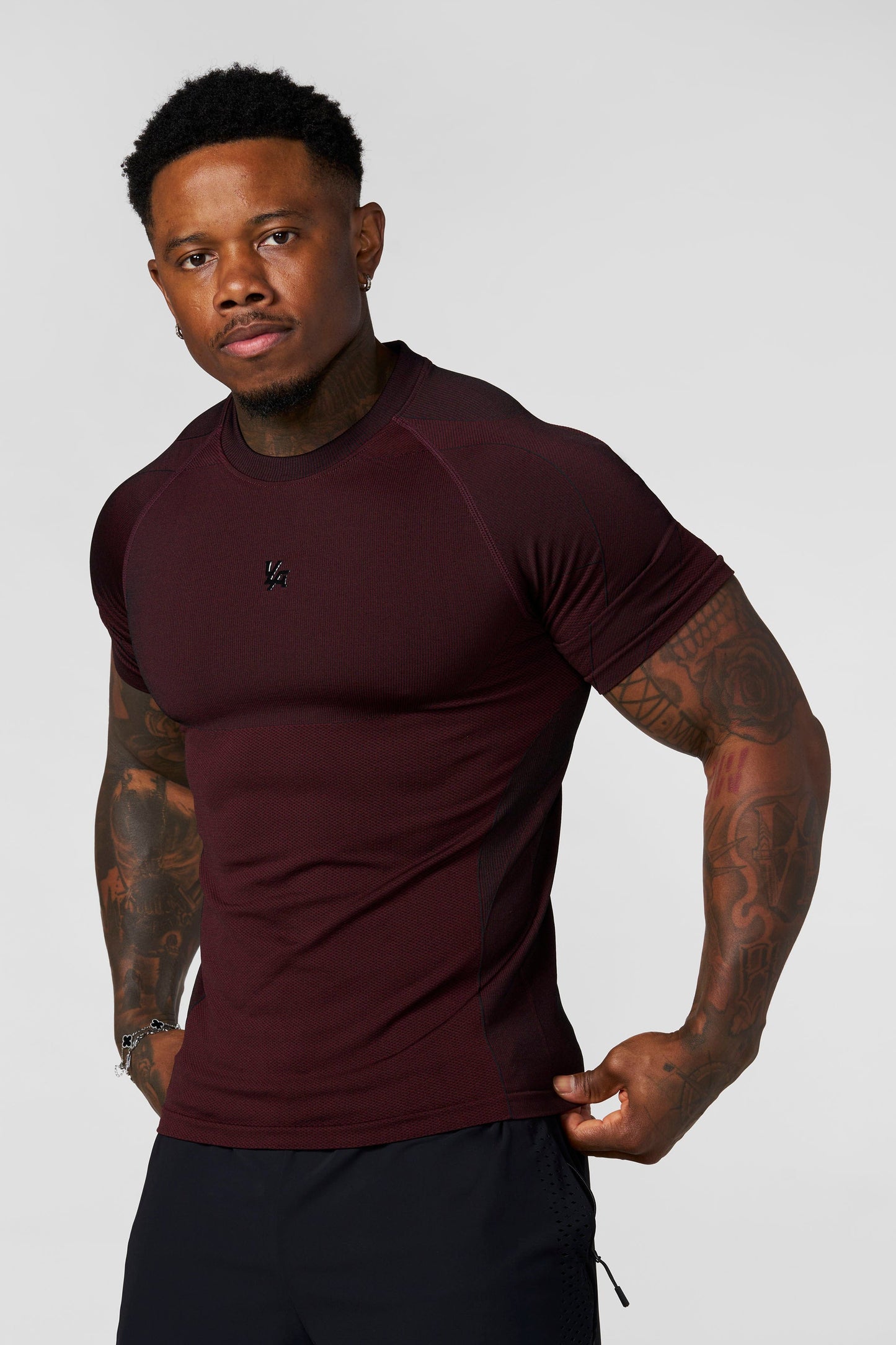 Forme Compression Tees | Burgundy |
