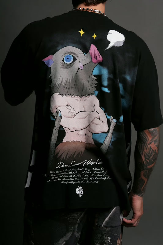 Inosuke Hashibira Side by Side Oversized Tee