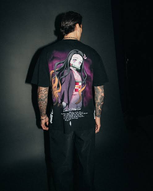 Nezuko Kamado Side by Side Oversized Tee