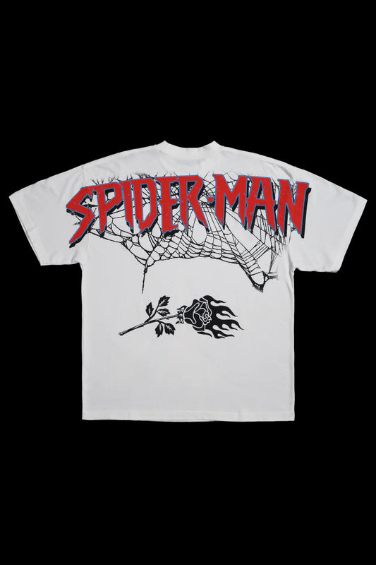 Zombie Spiderman Oversized Tee | White |