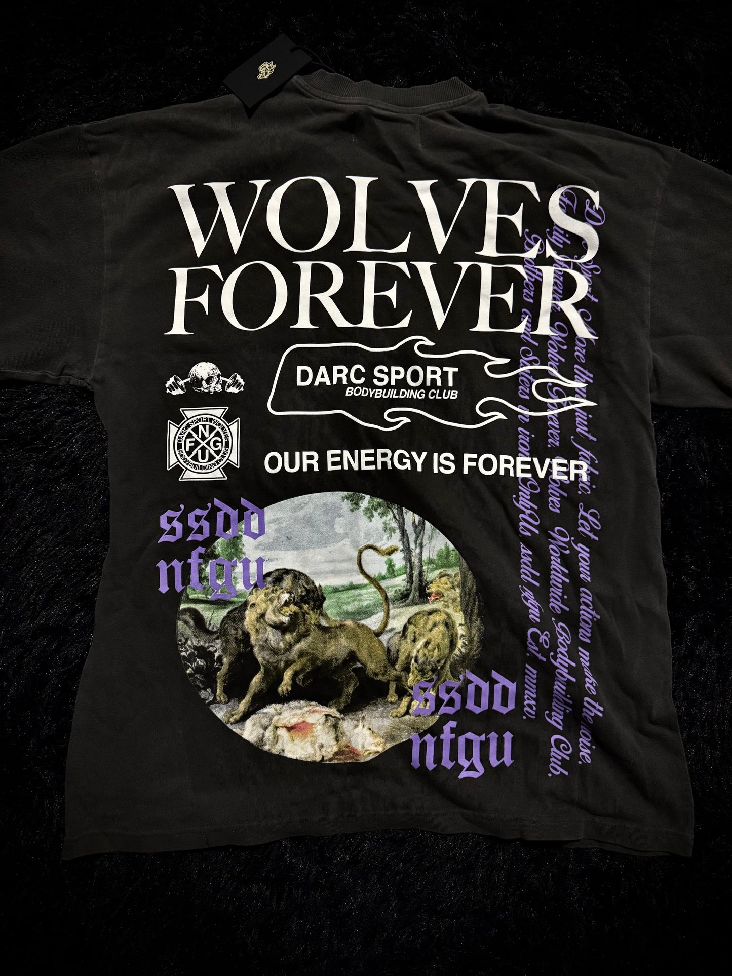 Three Wolves Premium Oversized Tee