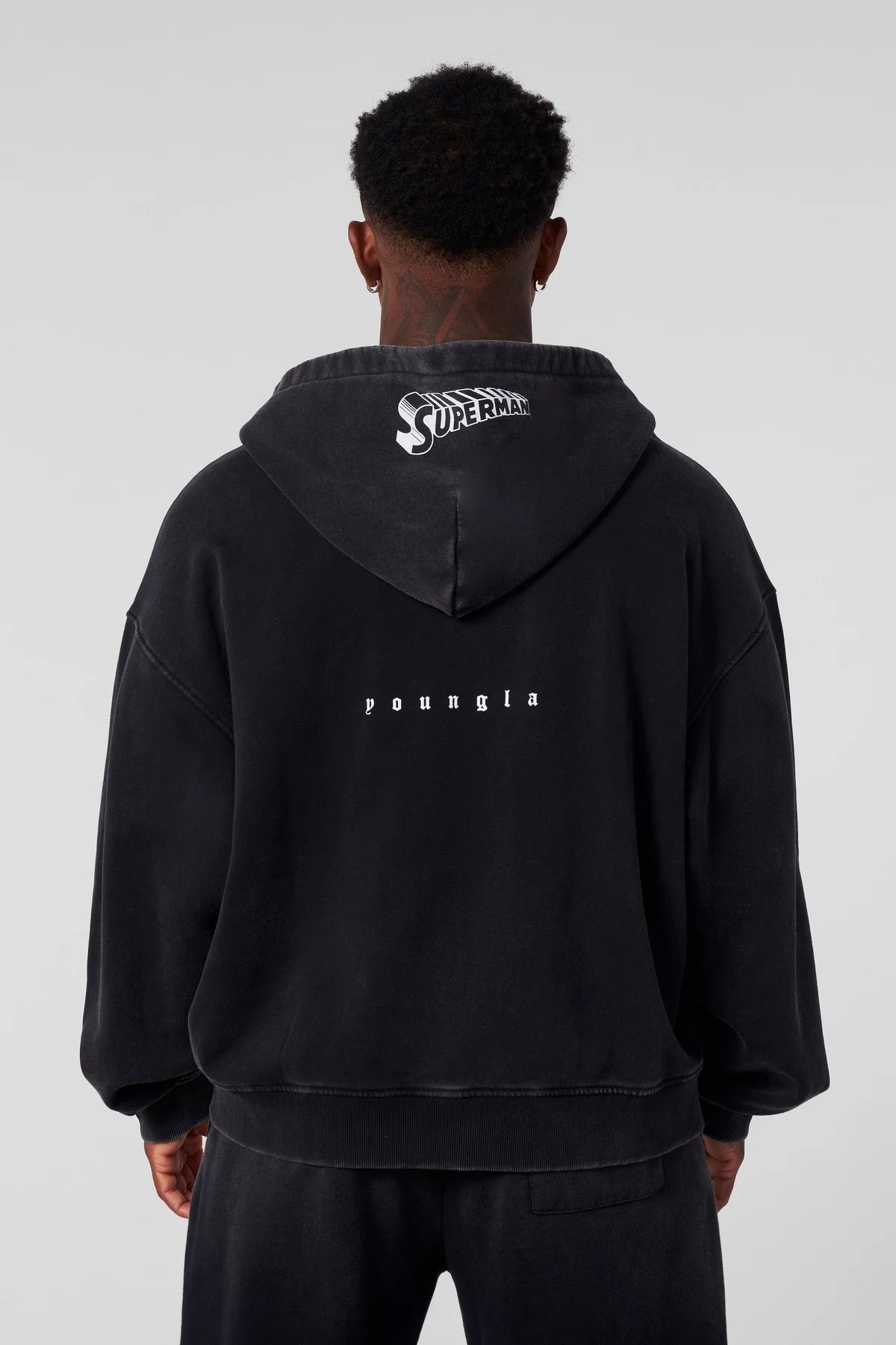Superman Drip Zip-Ups | Black |