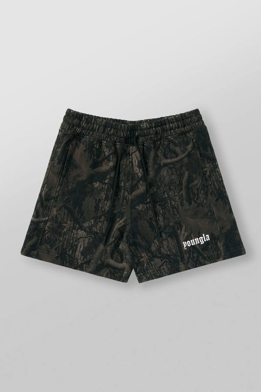 Tree Camo Cotton Shorts