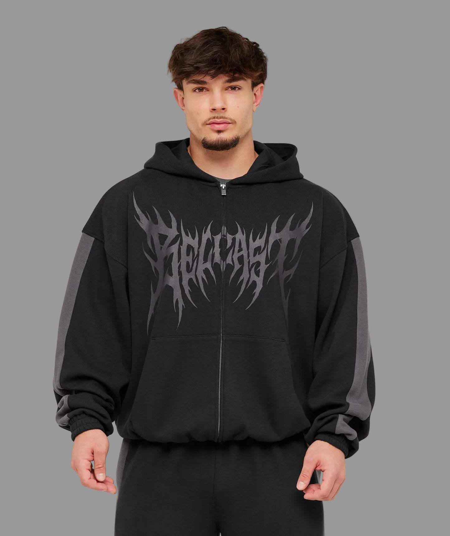 Carlos Belcast Zip Up Hoodie | Black |