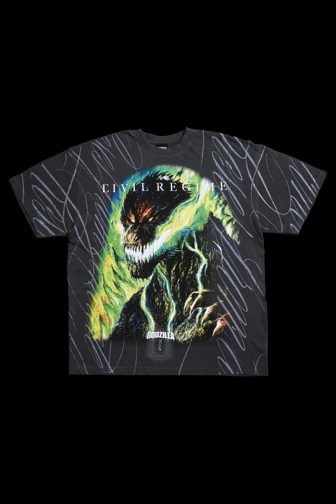 Lava Destruction Oversized Tee