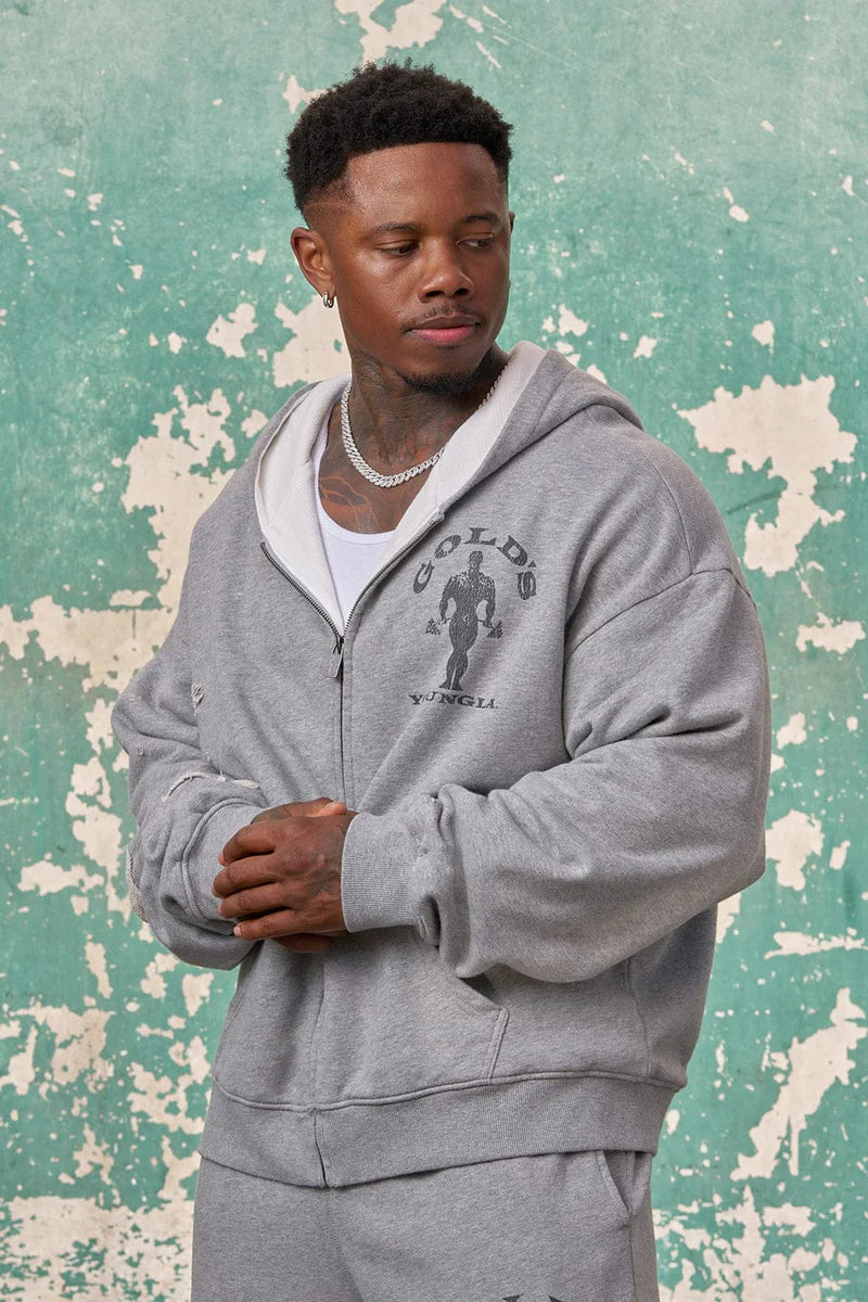 Gold’s Iron Legacy Layered Zip-Ups | Grey |