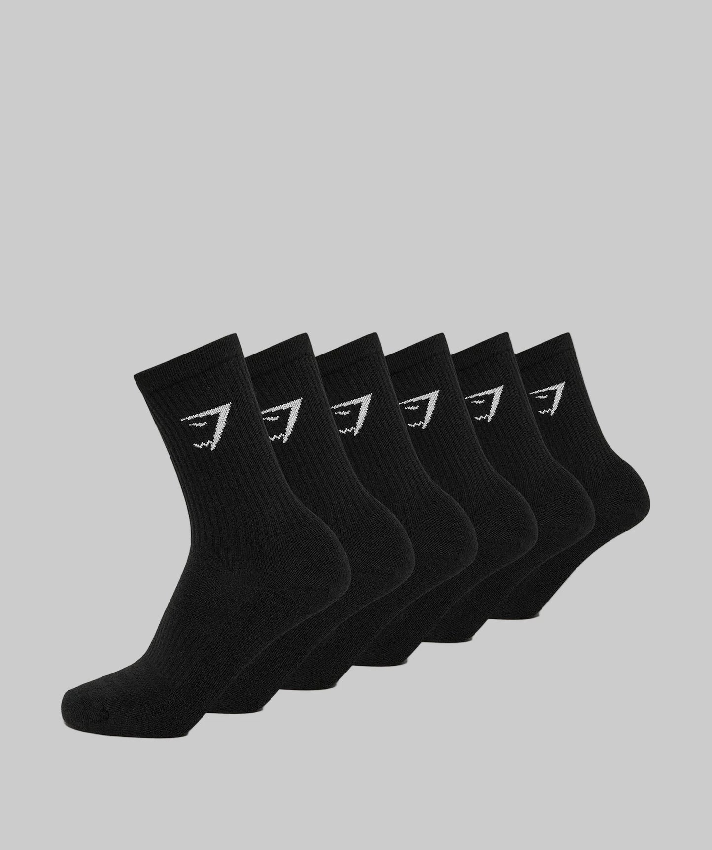 Crew Socks 6pk | Black |