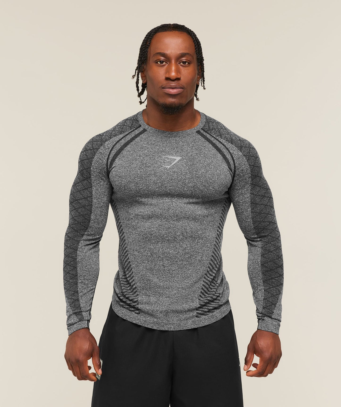 Devant Seamless Longsleeve T-Shirt | Black |