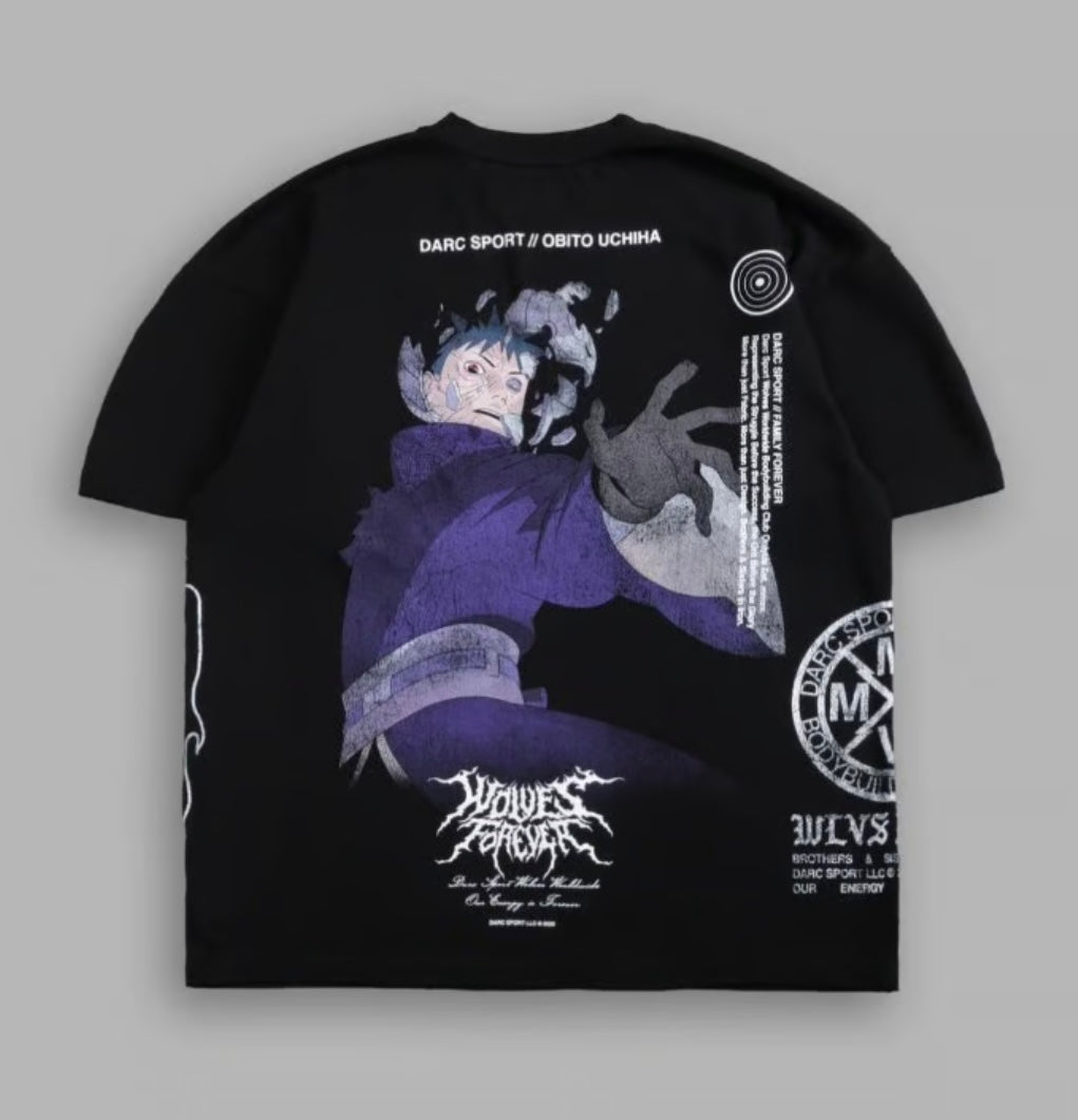 Obito Uchiha Side by Side Oversized Tee