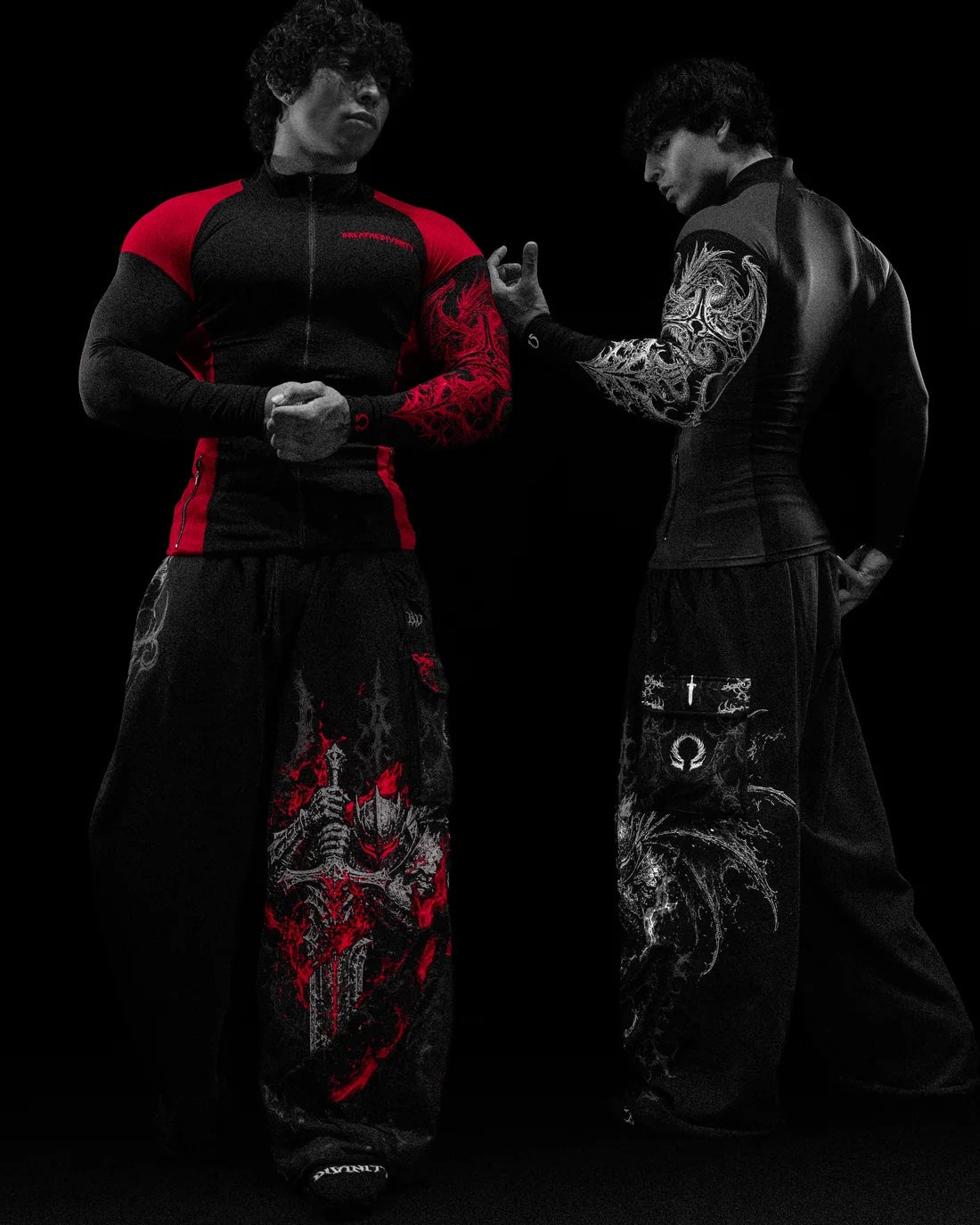 Void Tech™ Blood Wyvern Full-Zip Longsleeve Compression [NIGHTMARE]