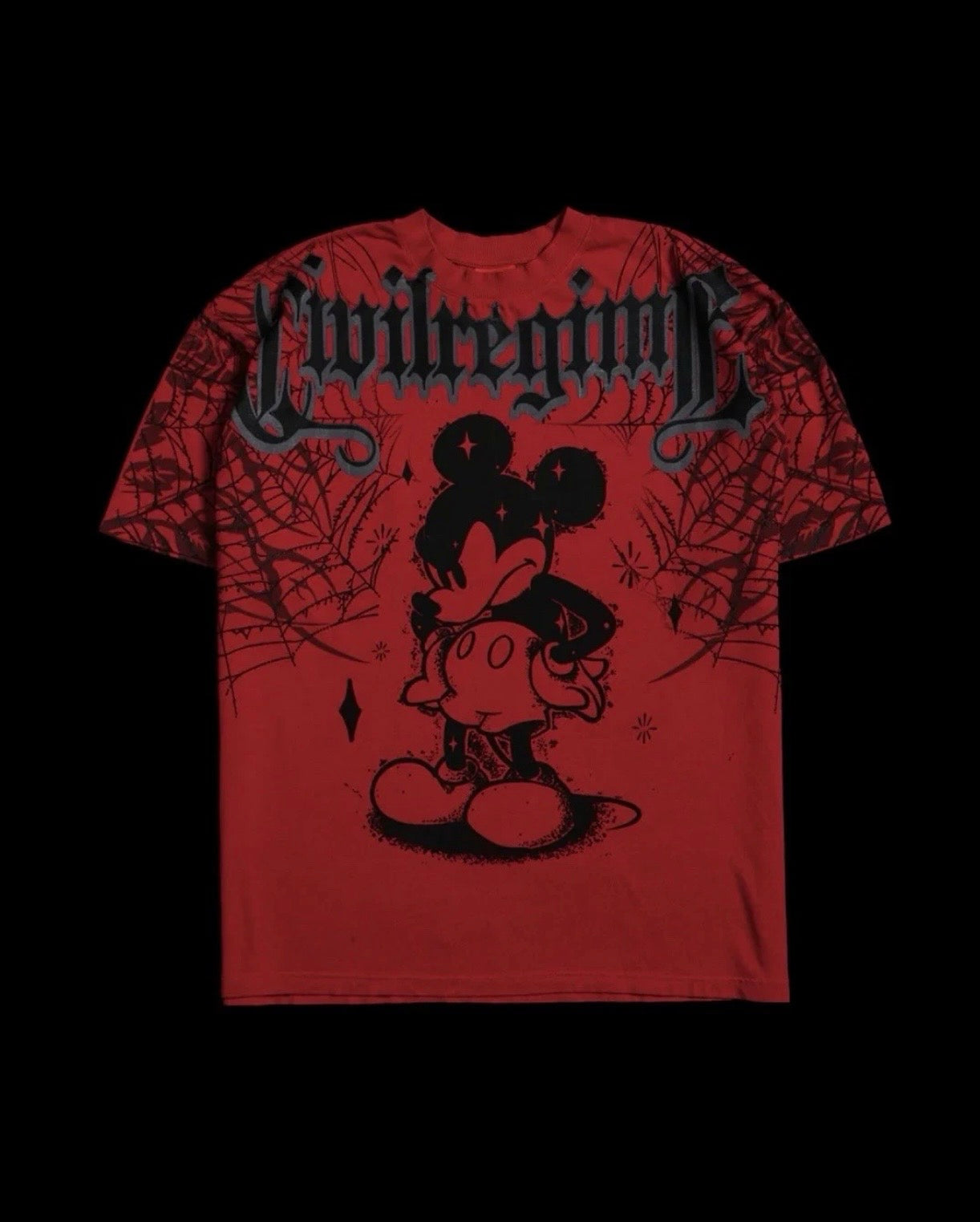 Cobweb Mickey Acot | Red |