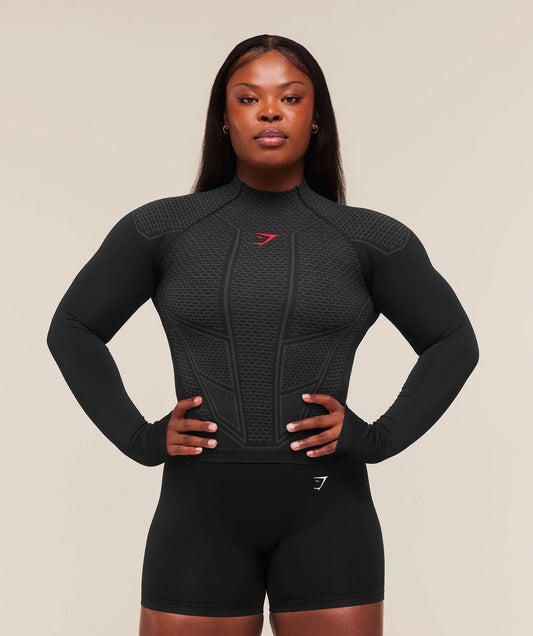 Onyx Long Sleeve Top Red