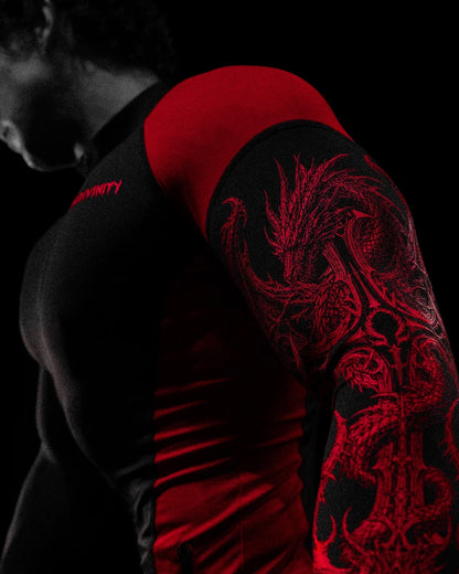 Void Tech™ Blood Wyvern Full-Zip Longsleeve Compression [NIGHTMARE]
