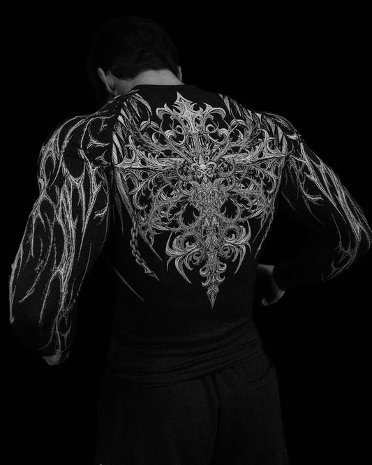 Void Tech™ Fallen Knight longsleeve Compression [VOID BLACK]