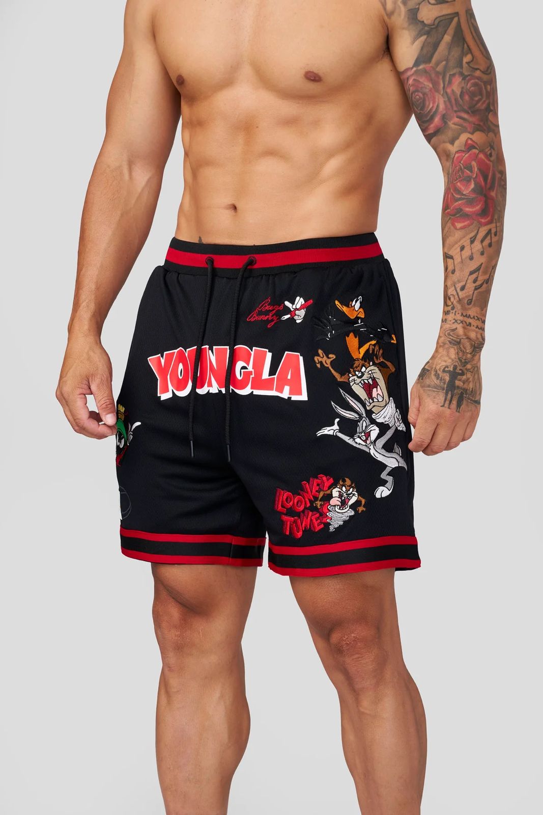 Looney Tunes Embroidered Patch Shorts