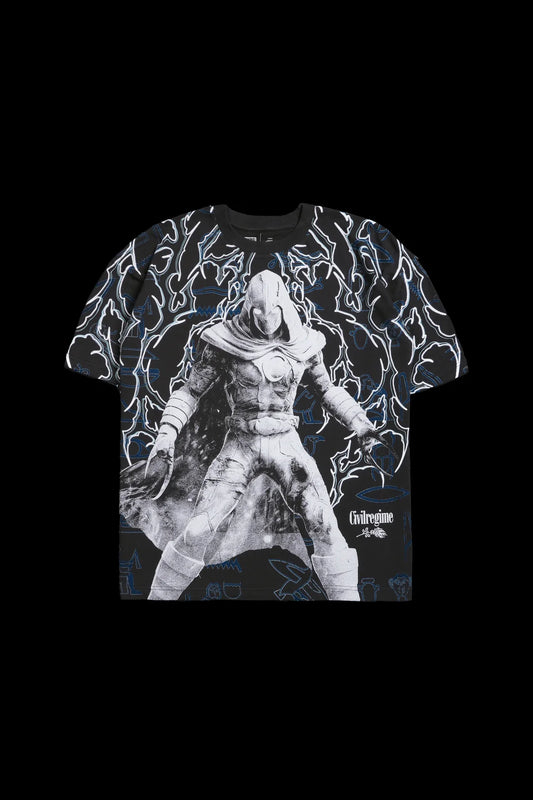 Moon Knight American Classic Oversized Tee in Vintage Ashes