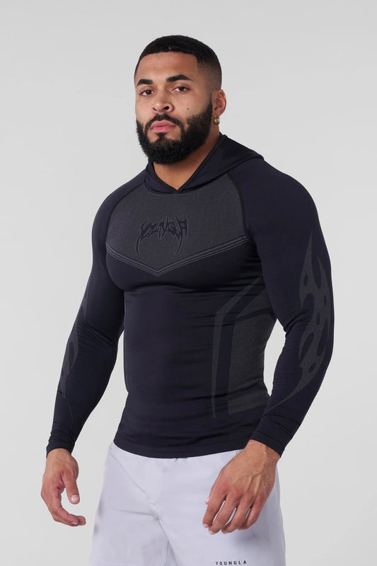 Warrior Compression Hoodies | Black |