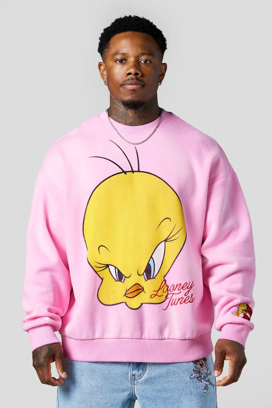 Looney Tunes Face Crewnecks | Tweety P |