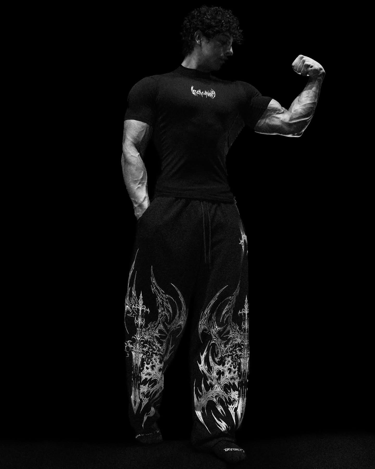 Shadowflame Uncuffed Sweatpants [VOID BLACK]