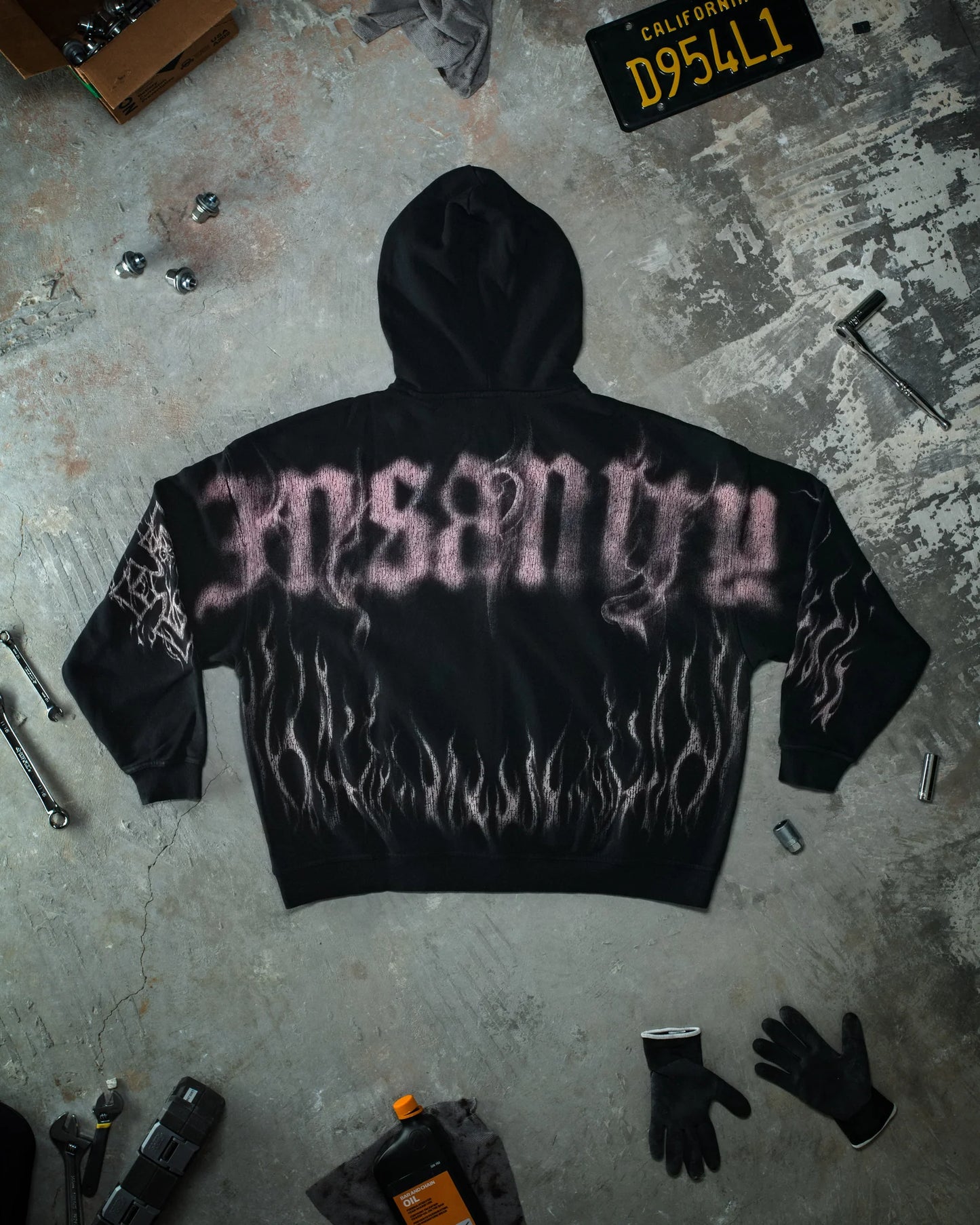 Ghost Zip Up Glossy Pink