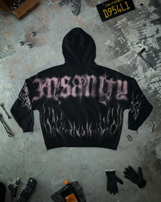 Ghost Zip Up Glossy Pink