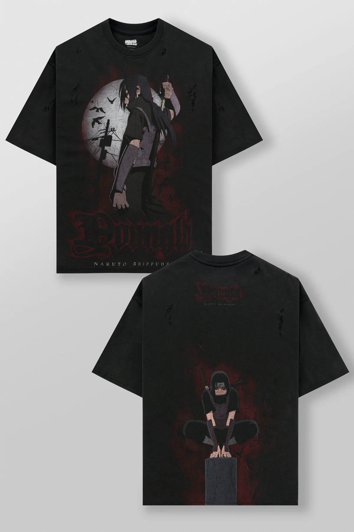 Naruto Distressed Tees | Itachi |