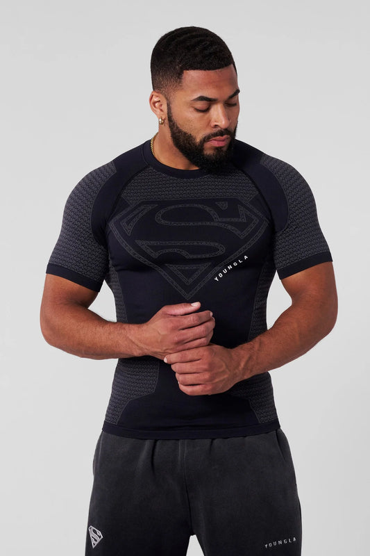 Superman Compression Tees | Black |