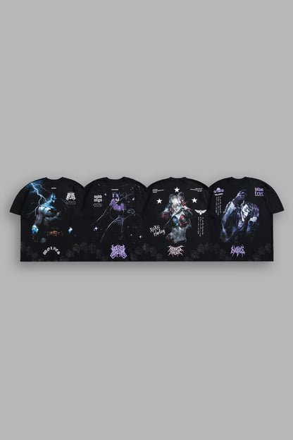 BATMAN VS JOKER "SIDE-BY-SIDE" TEE BOX SET IN BLACK
