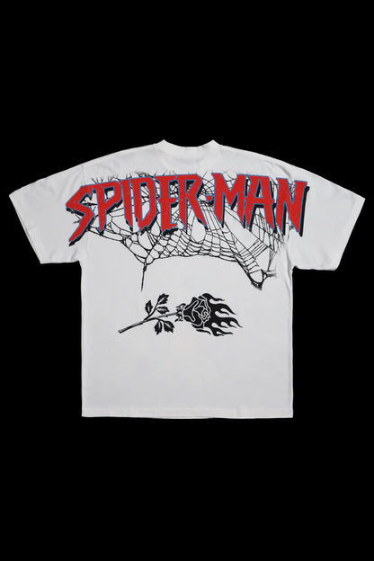 Zombie Spiderman Oversized Tee | White |