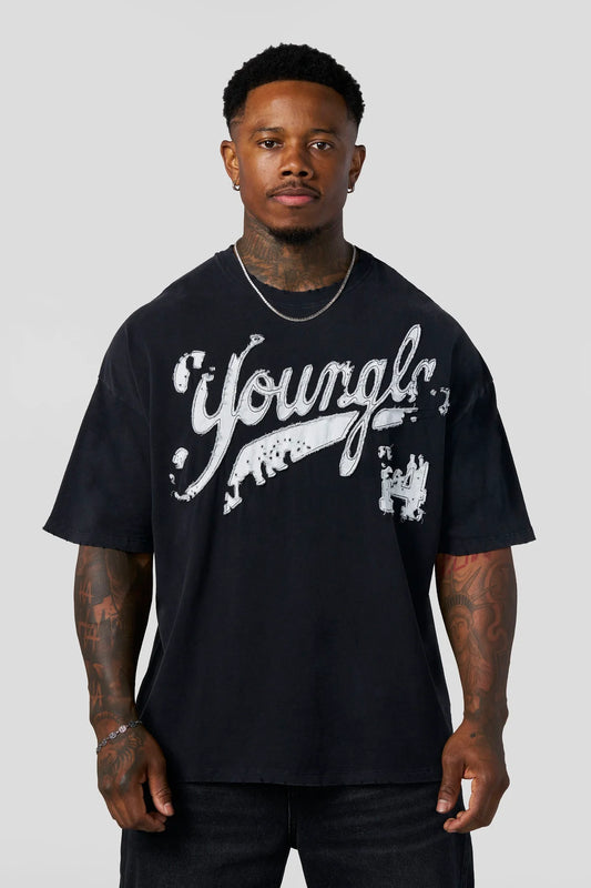 Distressed Script Tees