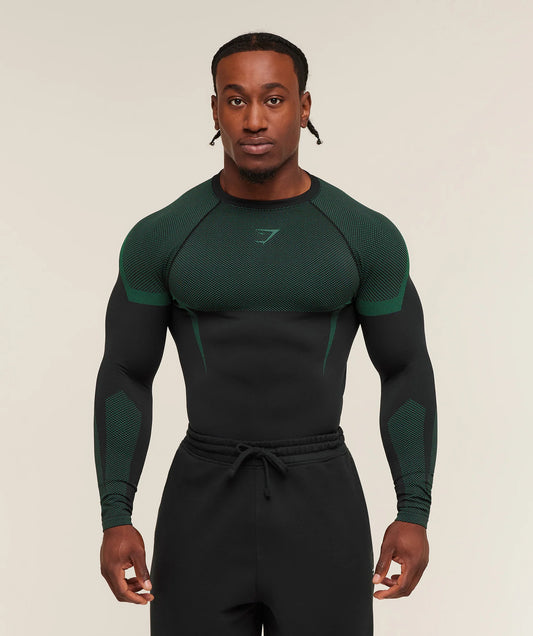 Onyx 5.0 Seamless Long Sleeve T-Shirt - Green
