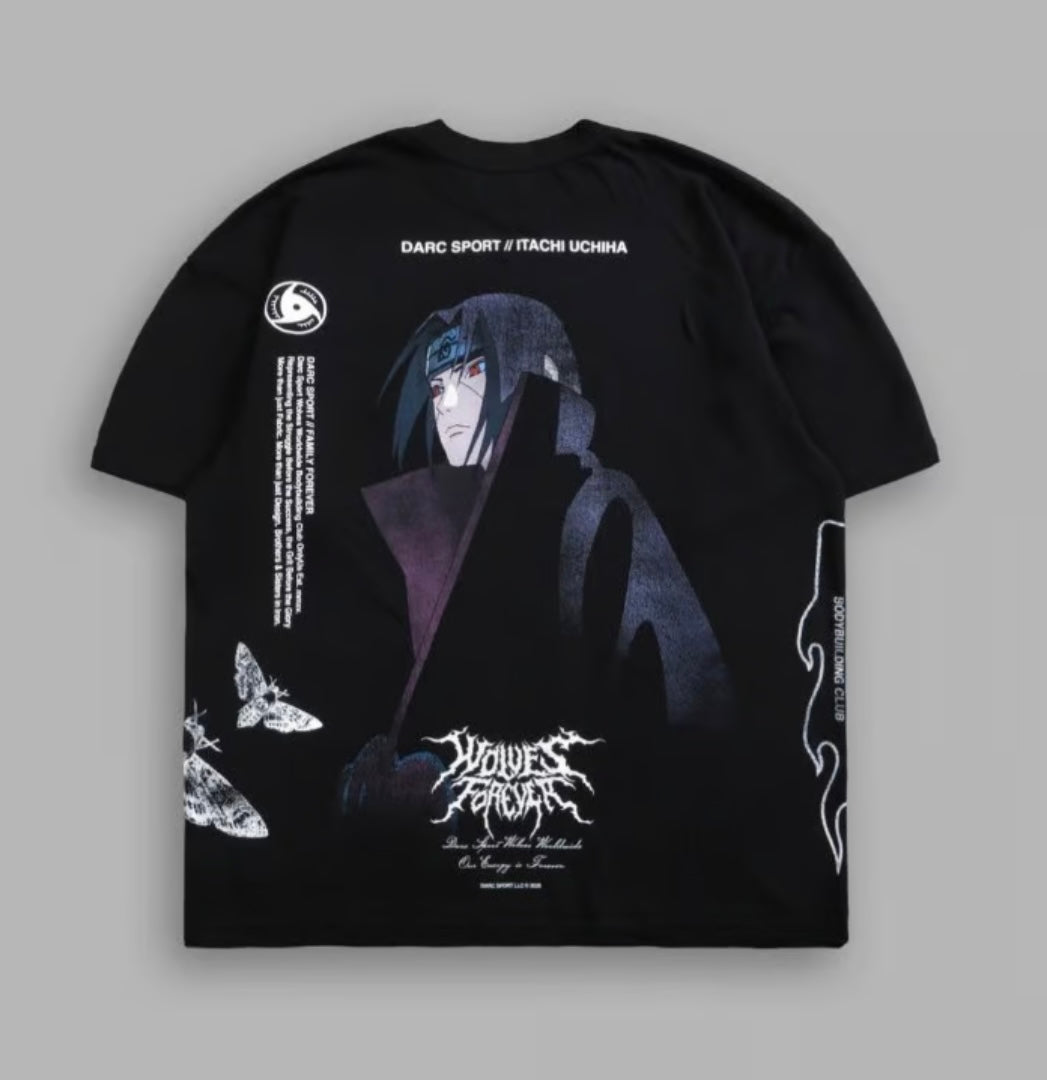 Itachi Uchiha Side by Side Oversized Tee