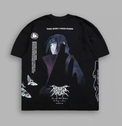 Itachi Uchiha Side by Side Oversized Tee