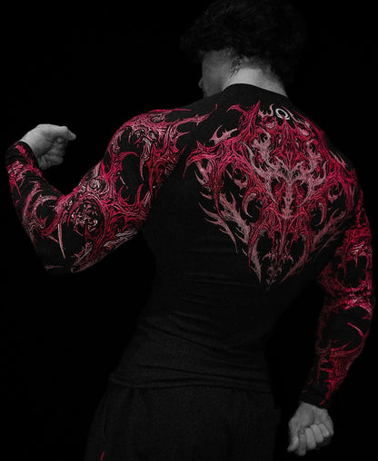 Infernal Longsleeve Compression | Ruby |