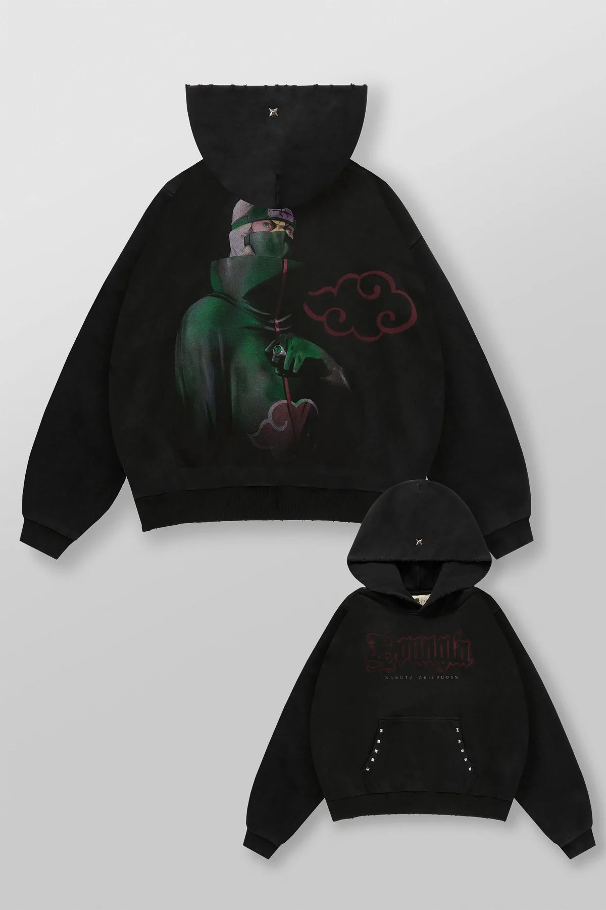 Naruto Stud Artwork Hoodies | Kakuzu |