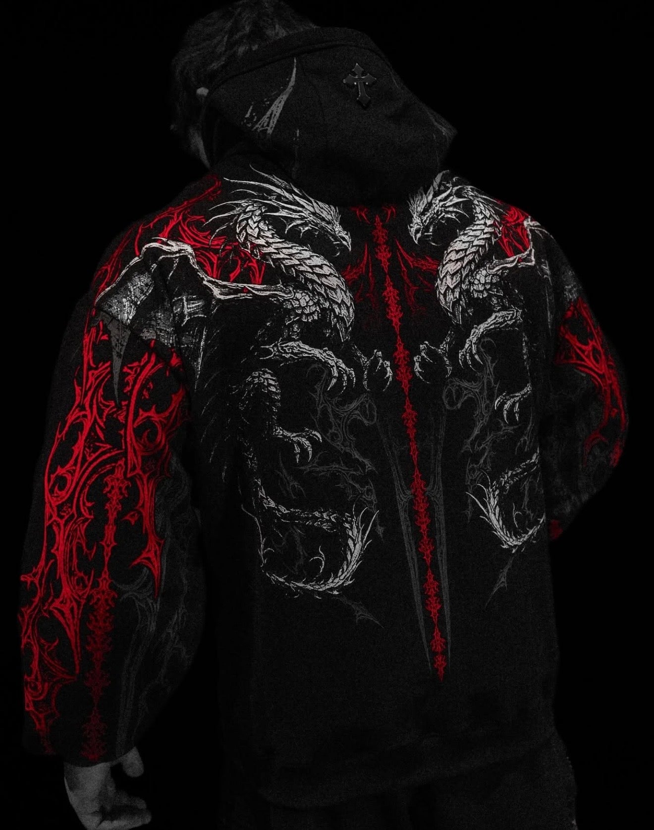 Dragon Blade Oversized pullover
hoodie [NIGHTMARE]