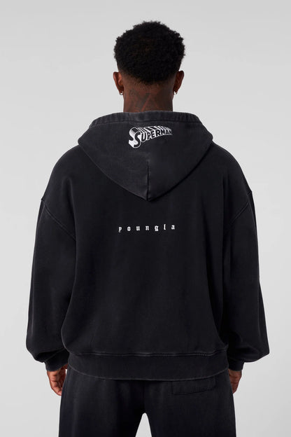 Superman Drip Zip-Ups | Black |