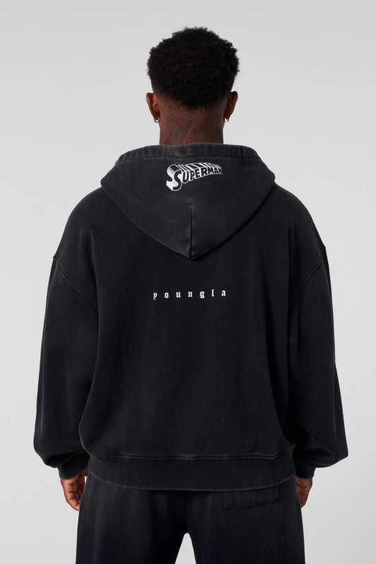 Superman Drip Zip-Ups | Black |