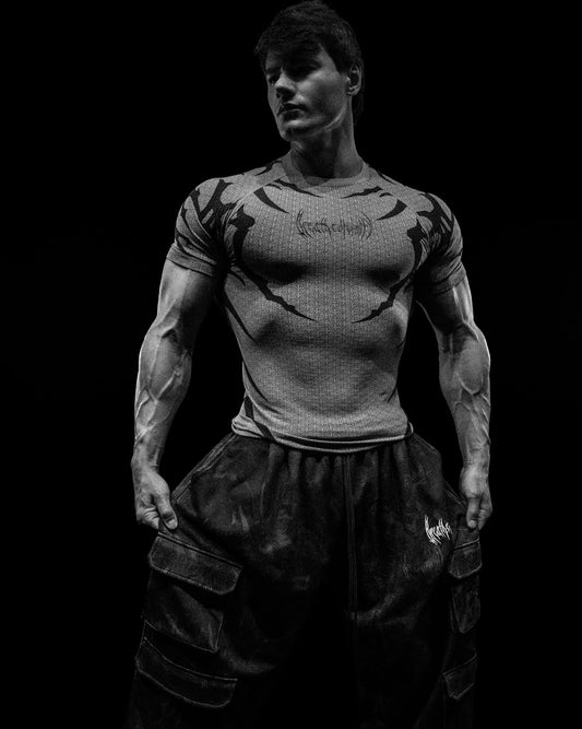 Doom Tech™ Armored shortsleeve Compression [DIVINE WHITE]