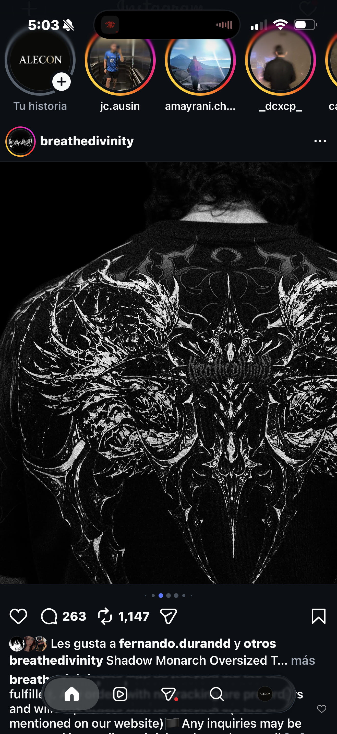 Shadow Monarch Oversized T-shirt [VOID BLACK]