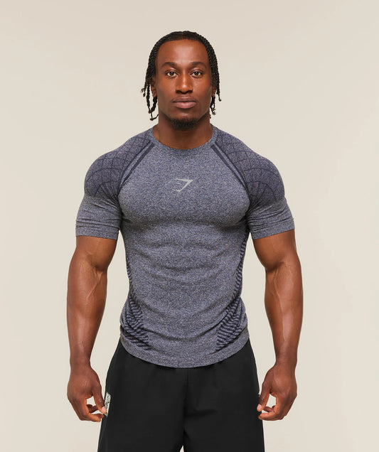 Devant Seamless T-Shirt | Heavy Blue |
